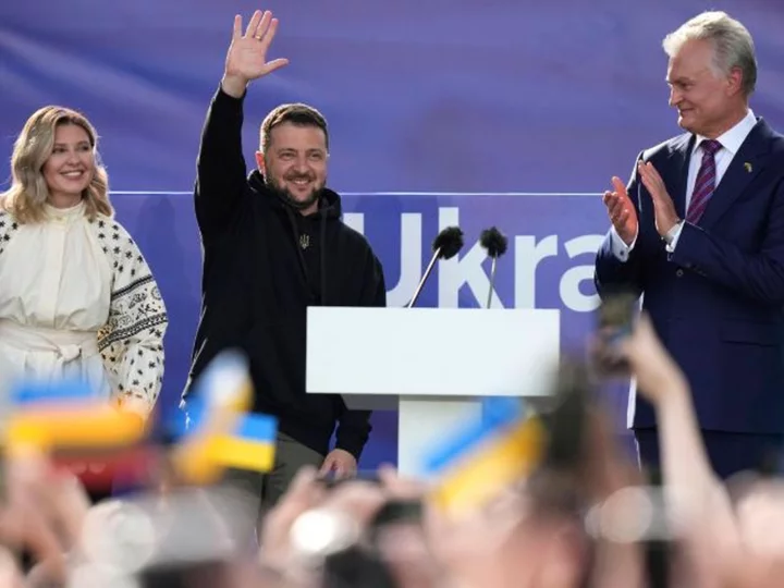 Zelensky gets a NATO boost and rockstar's welcome from crowds in Vilnius