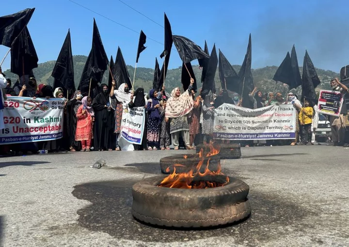 Hundreds rally in Pakistan-ruled Kashmir against India G20 meet