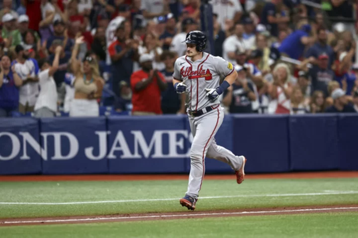 Majors-leading Braves beat the Rays 2-1 in a matchup of teams with the best records in baseball