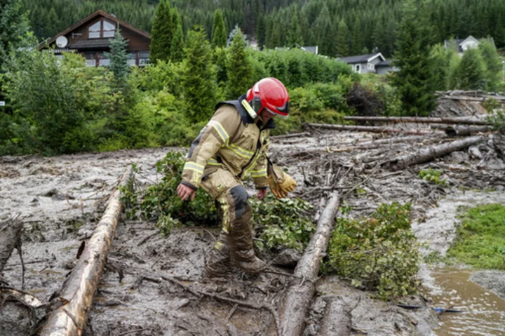 Landslides triggered by heavy rain hit Norway as hundreds are evacuated, with more showers expected