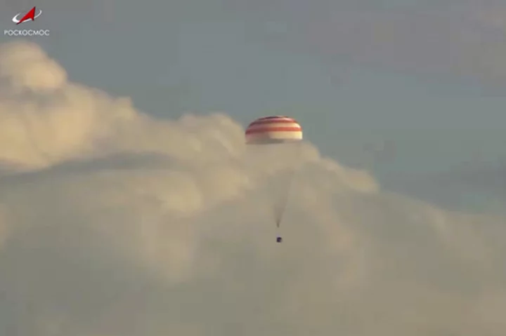 Three astronauts return to Earth after a year in space. NASA's Frank Rubio sets US space record