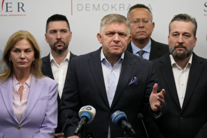 Slovakia's president asks a populist ex-premier to form government after winning early election