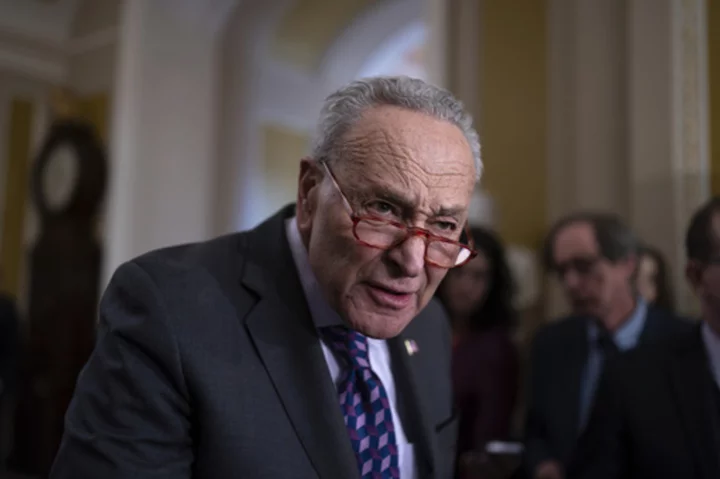 Senate Majority Leader Schumer warns that antisemitism is on the rise as he pushes for Israel aid