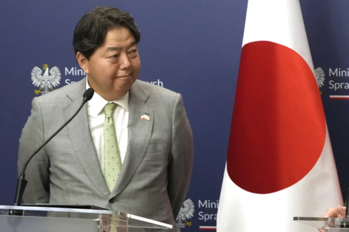 Japan's foreign minister to visit war-torn Ukraine with business leaders to discuss reconstruction