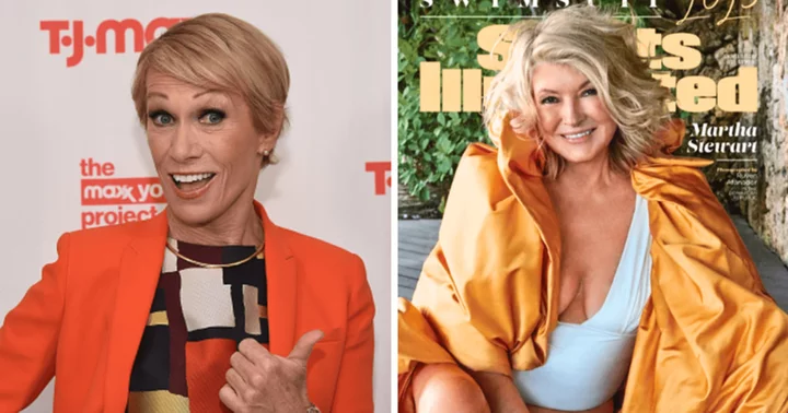 'Shark Tank's Barbara Corcoran, 74, recreates Martha Stewart's iconic SI cover with daring low-cut bikini