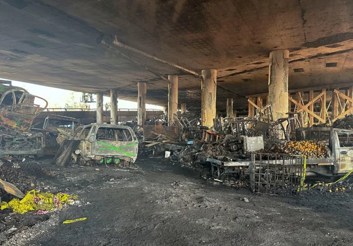 Los Angeles freeway damaged by arson reopens ahead of schedule