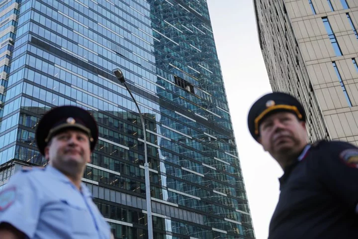 Drone hits tower housing Russian ministries for second time in three days