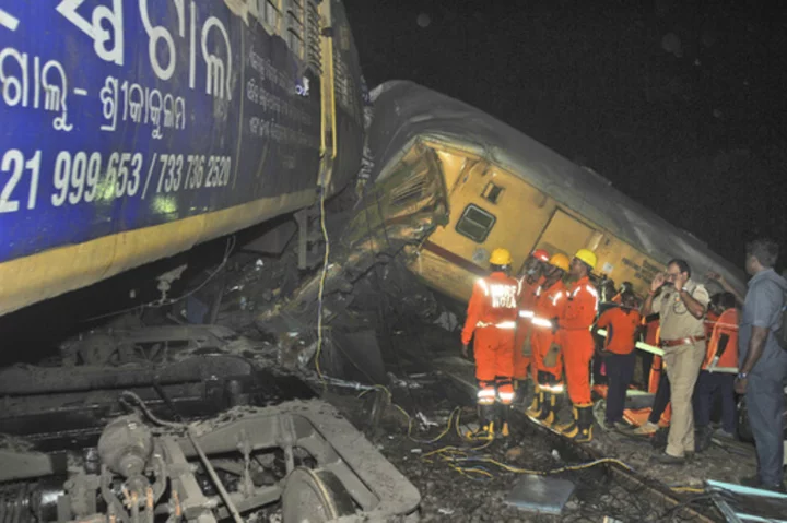 13 people were killed and 25 injured when two trains collided in southern India