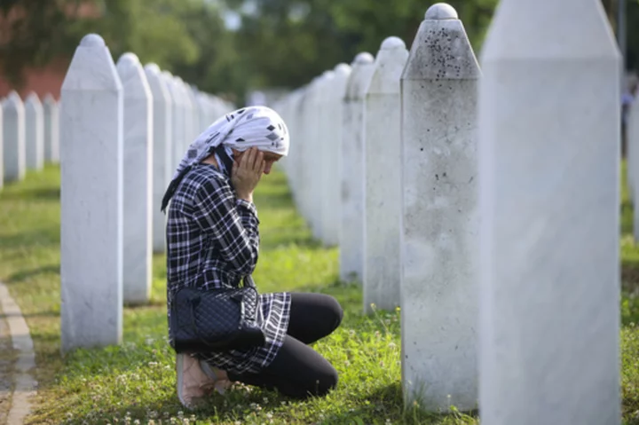 Thousands gather in Bosnia and commemorate the 1995 Srebrenica massacre anniversary