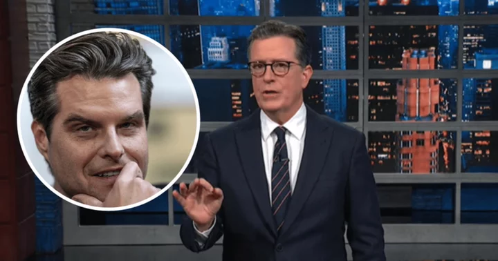 Stephen Colbert tears into 'sleaze' Matt Gaetz for sharing X-rated videos on the House floor