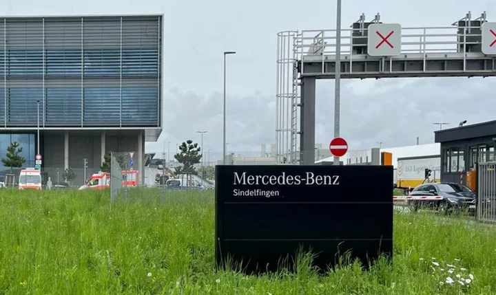 Shooting at German Mercedes plant leaves two dead; man arrested
