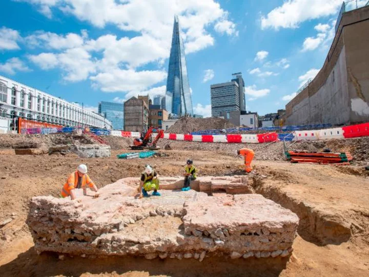 Ornate Roman mausoleum uncovered beneath London construction site