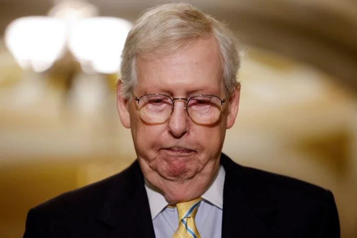 US Senate's McConnell freezes up for second time in public appearance