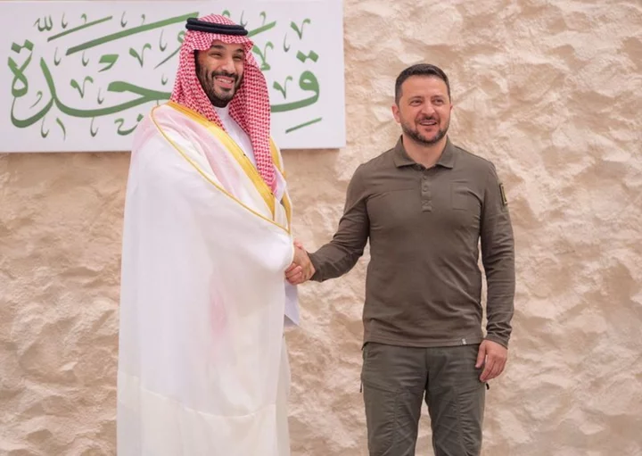 Ukraine's Zelenskiy visits Saudi, seeks Arab League support for his people