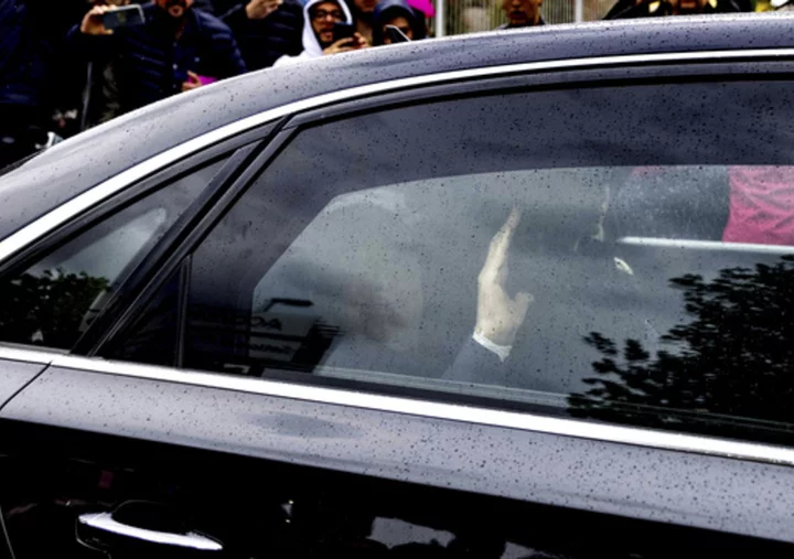 Former Italian Premier Berlusconi leaves hospital after 45 days