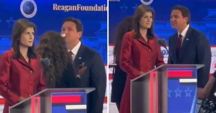 'Dude is on the runway': Ron DeSantis mocked for sticking his neck out for make up during GOP debate