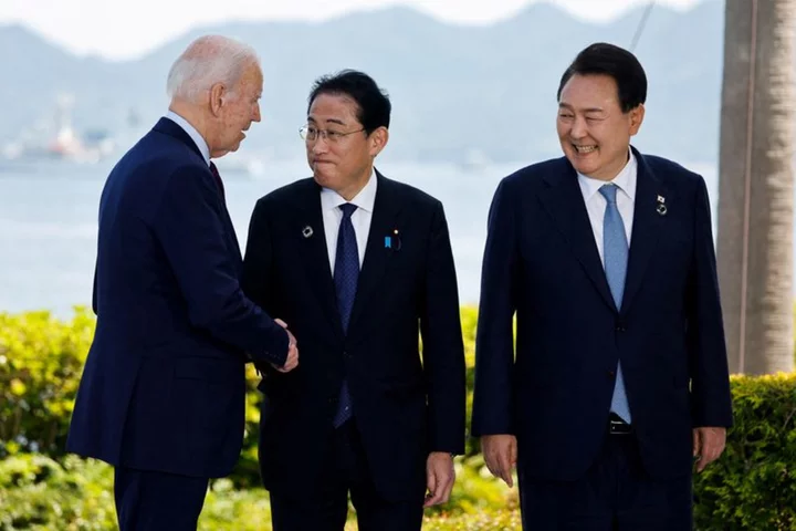 US, South Korea and Japan to deepen military and economic ties at Camp David summit