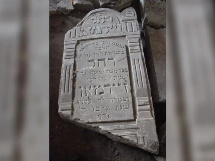 Memorial from broken headstones to mark desecrated Jewish cemetery in Belarus