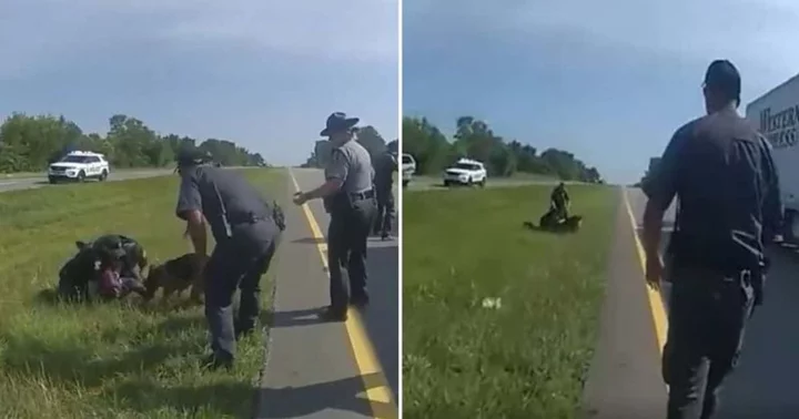 Who is Ryan Speakman? Ohio officer placed on paid leave after unleashing K-9 on unarmed surrendering truck driver