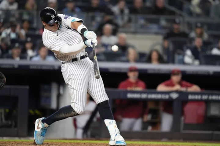 Judge hits 3 home runs, becomes first Yankees player to do it twice in one season