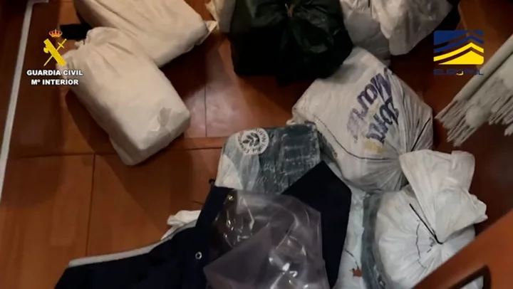 Watch: More than half a tonne of cocaine seized by Spanish police