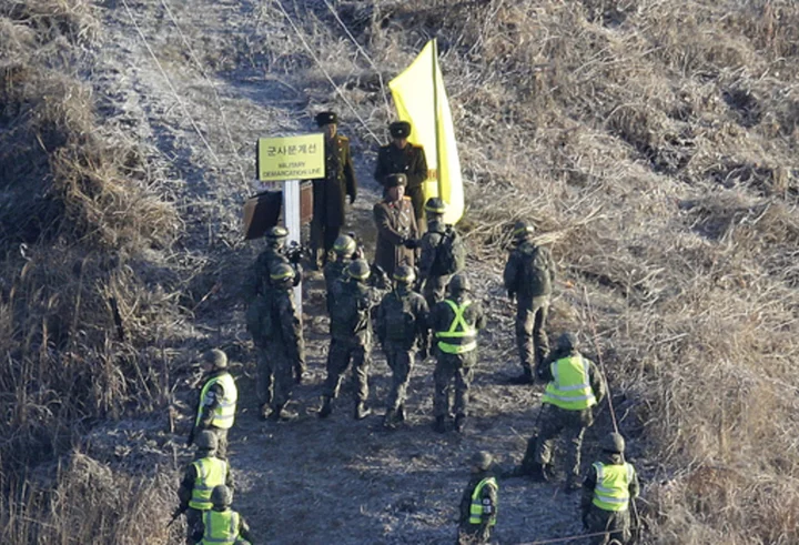 North Korea restores border guard posts amid rising tensions over its satellite launch, Seoul says