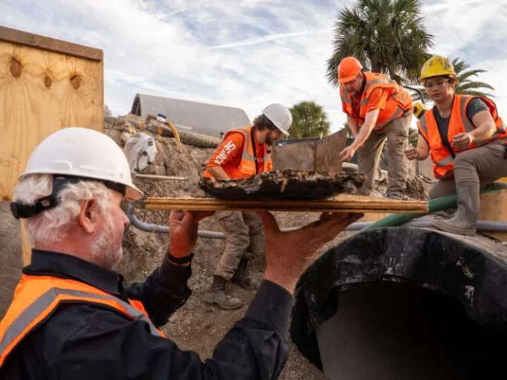 'An incredible find': Florida road crews discover 19th-century boat buried in St. Augustine