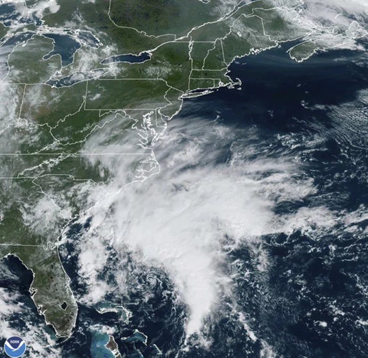 Tropical Storm Ophelia forms off the US mid-Atlantic coast, expected to bring heavy rain and wind