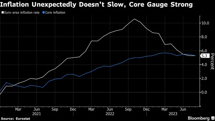 ECB’s Options Remain Open With Rate Peak Close, Villeroy Says