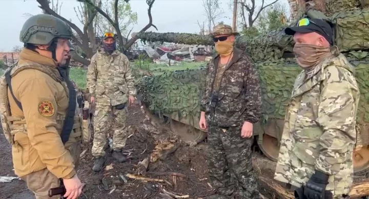 Russian Wagner mercenaries handing Bakhmut to regular army