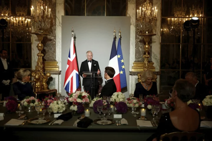 King Charles III is to visit fire-damaged Notre-Dame cathedral on day 2 of his visit to France