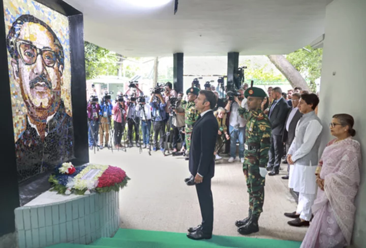 France, Bangladesh sign deal to provide loans, satellite technology during Macron's visit to Dhaka