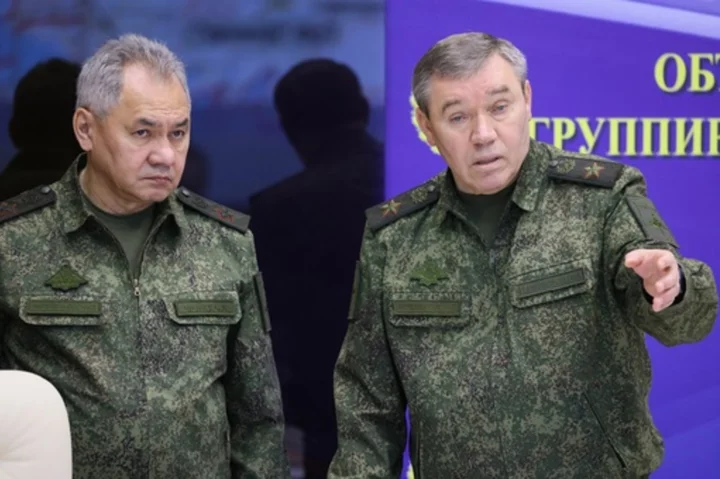 The Russian military chief who was targeted in a June rebellion has surfaced in a video