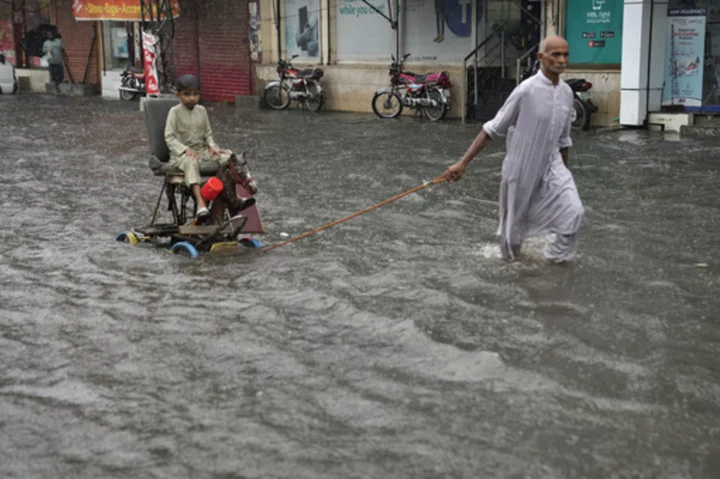 2 weeks of monsoon rains in Pakistan have killed at least 55, including 8 children
