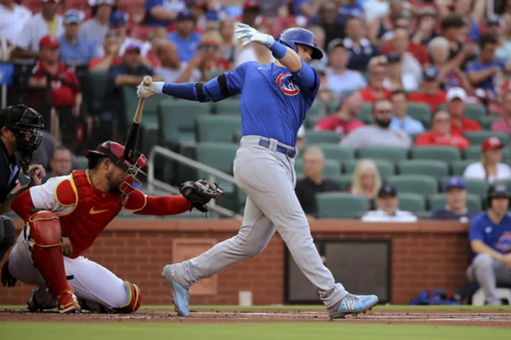 Cubs' Happ hits Cardinals catcher Contreras in head with follow-through, then gets hit by pitch