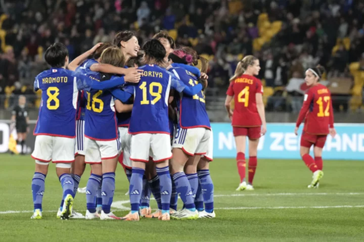 Japan trounces Spain 4-0 to top Group C at the Women's World Cup