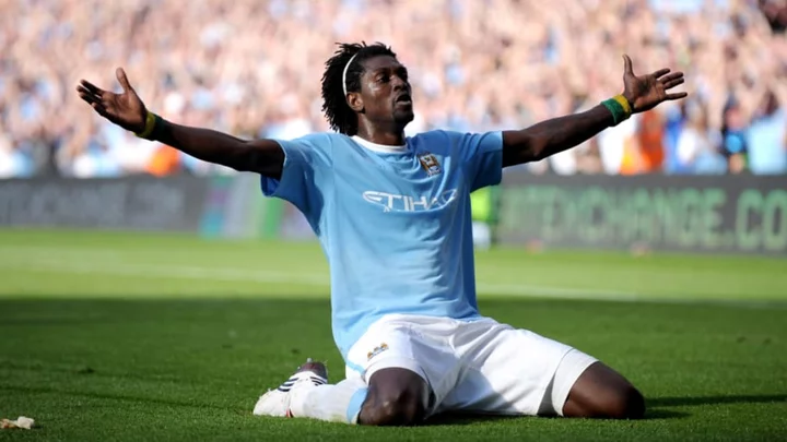 Emmanuel Adebayor sends Arsenal fans message over infamous 2009 celebration