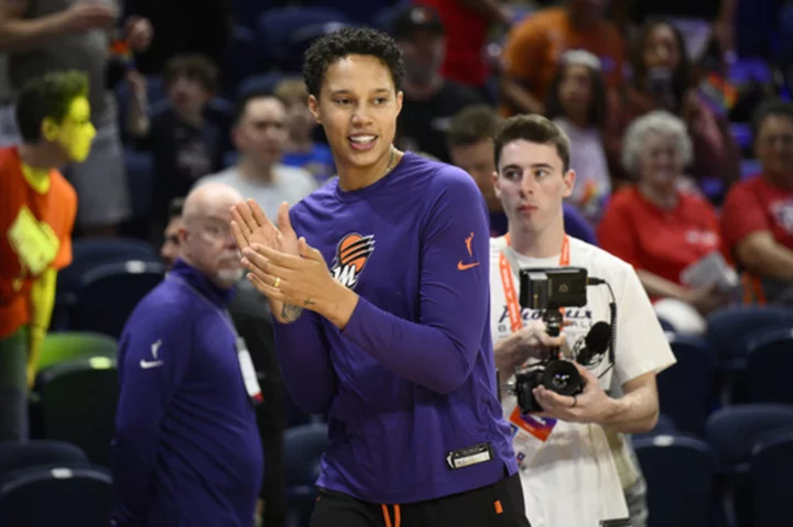 WNBA working with Brittney Griner and Mercury on travel options including charter flights