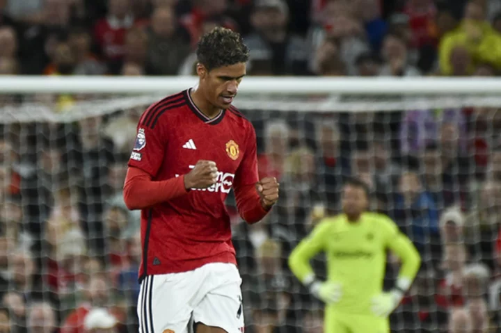 Man United needs late goal by Raphael Varane to beat dominant Wolves 1-0 in Premier League opener