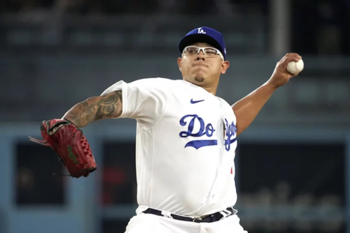 Julio Urías' locker has been removed from Dodger Stadium, and murals featuring the pitcher are gone