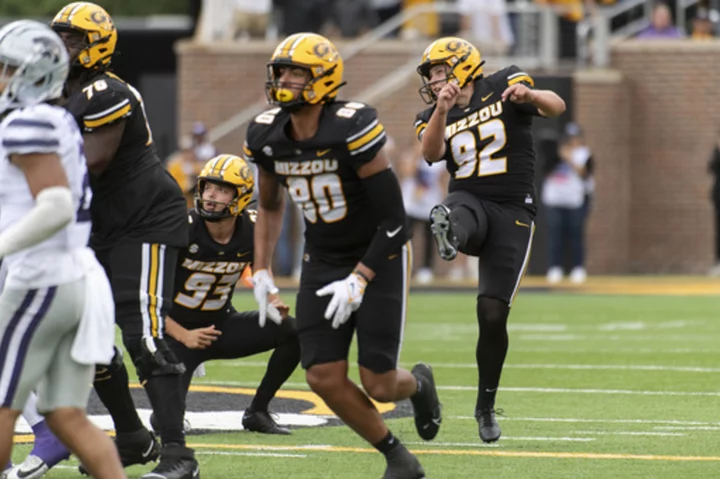 Missouri upsets No. 15 Kansas State on Harrison Mevis' 61-yard field goal with no time remaining