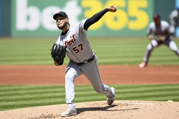 Rodriguez strikes out 8 in 4th straight win, Tigers shut out Guardians