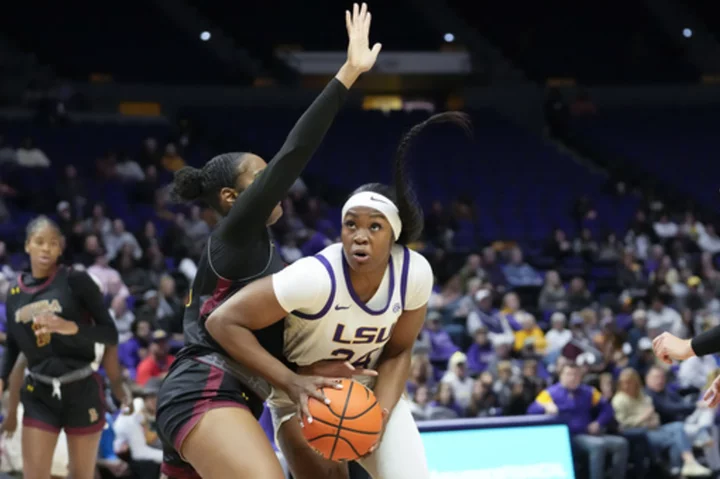 AP Player of the Week: Aneesah Morrow of LSU averaged 27.3 points and 10 rebounds