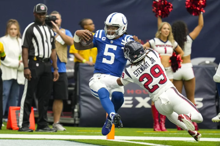 Colts QB Anthony Richardson ruled out for the game with a concussion against Texans