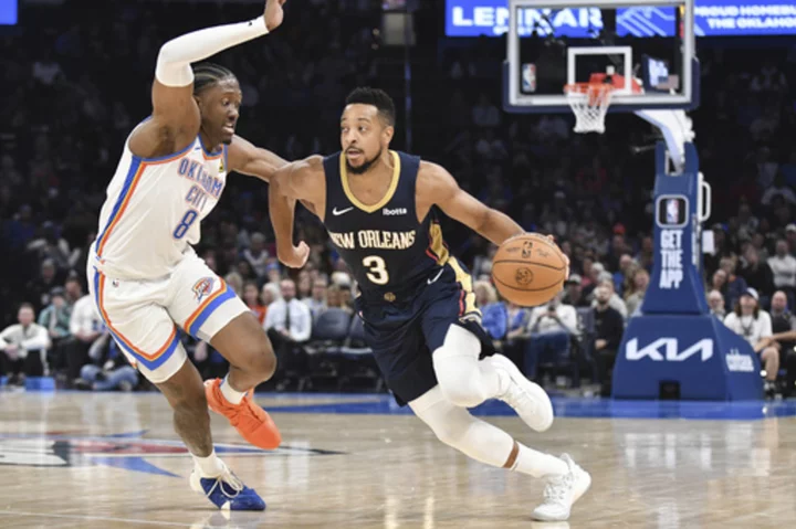 McCollum scores 29 as Pelicans overcome 22-point deficit to defeat Thunder