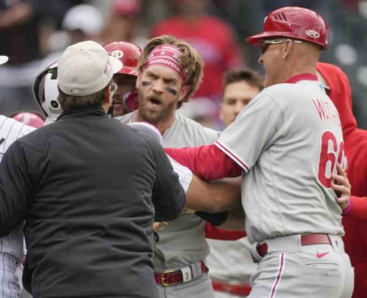 Harper ejected as Freeland leads Rockies over Phillies 4-0 on 30th birthday