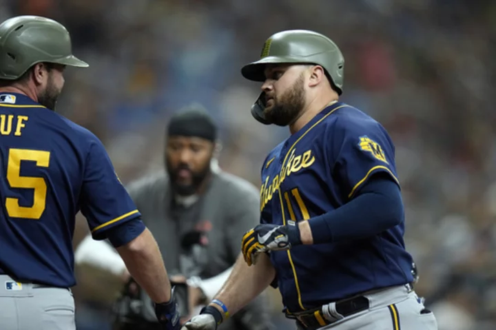 Adames, Tellez, Contreras homer, Brewers win 6-4, drop Rays to 21-4 at home