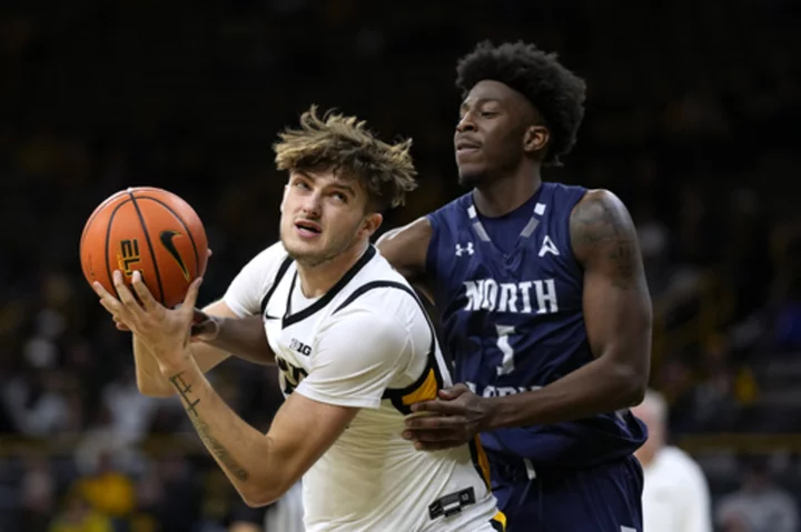 Krikke, Perkins lead Iowa to 103-78 victory over North Florida