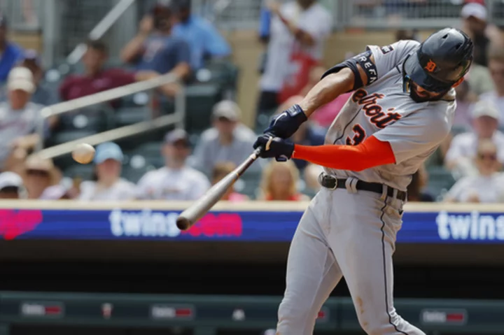 Torkelson homers twice against the Twins again, leading the Tigers to an 8-7 victory