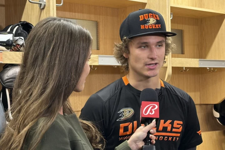 Trevor Zegras' first day at Ducks training camp includes lots of work on defense